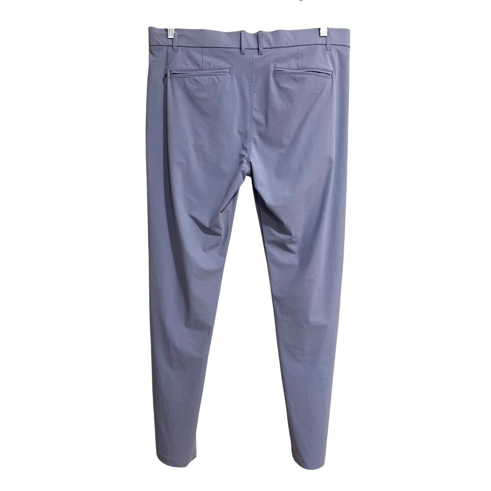 Greyson Mens Performance Trousers Pants Golf Size 36x32 Light Purple - Picture 2 of 7